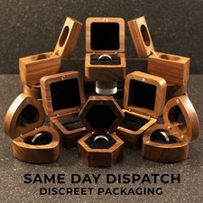 Walnut Engagement Ring Box