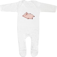 'Relaxing Pig' Baby Romper