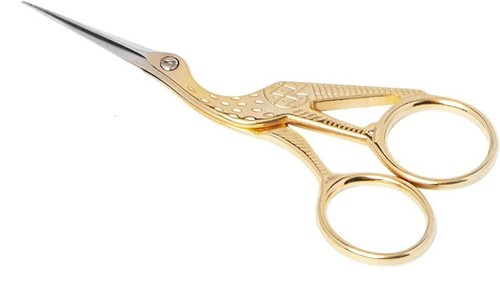 Stork embroidery scissors - stork,