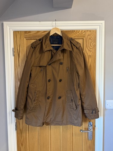 Men brown jacket trench - brown,