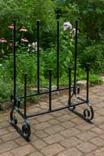 HOMBELLA Boot Stand – Wellington Boot Rack Rust Proof Steel Shoe Holder 4-6 Pair