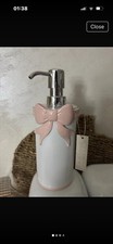 Pink And White Bow Soap