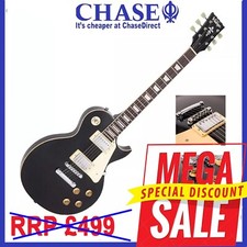 Vintage V100BLK Premium Electric Guitar RRP £499 | Gloss Black | Limited Edition