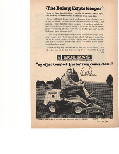1967 bolens lawn tractor - bolens,