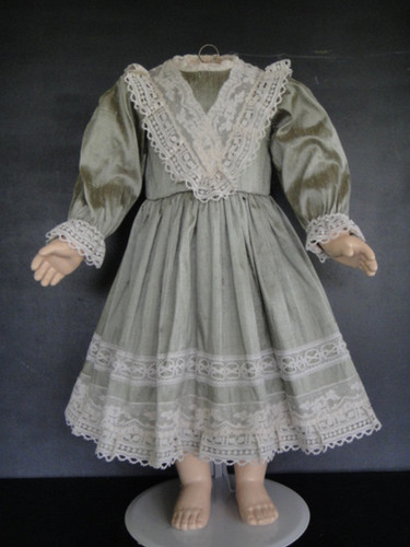 Doll dress in - dress, green