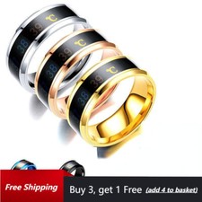 8mm Colour Changing Mood Ring Temperature Ring Mens Women Couple Band Size 6-13