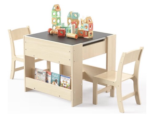 Kids desk 2 chairs - desk,