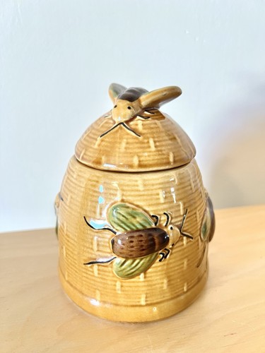 Vintage ceramic beehive honey - ceramic,