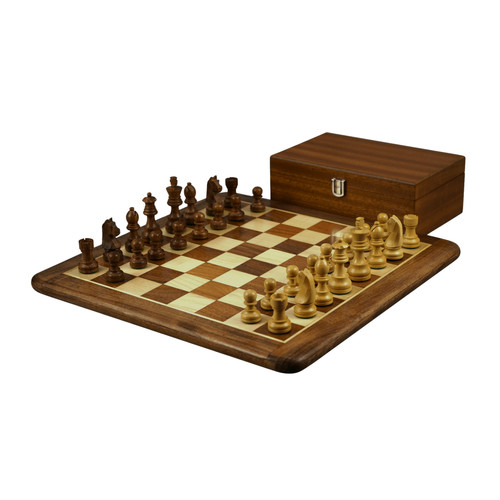 Sheesham chess set with flat - sheesham,