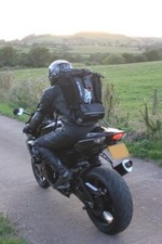 Motorbike Backpack and Back