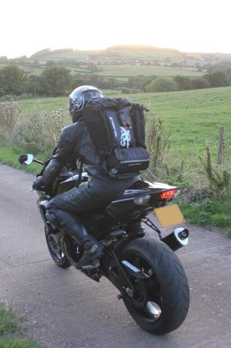 Motorbike backpack and back - motorbike,
