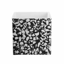 ASA Selection Quadro Terrazzo planter flower vase over pot stoneware H 18cm