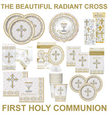 1st / FIRST HOLY COMMUNION / CONFIRMATION / CHRISTENING Party Decorations CROSS 