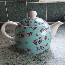 Whittard of Chelsea tea time tarts blue floral Teapot 1 litre