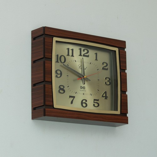 1970s coral wall clock - wall,