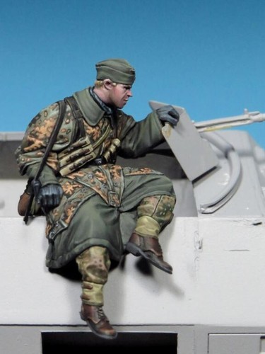 Waffen half track - half-track, rider