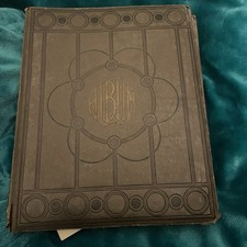 Antique Photo Album With 200