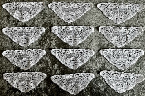 Vintage white stretch lace - white,