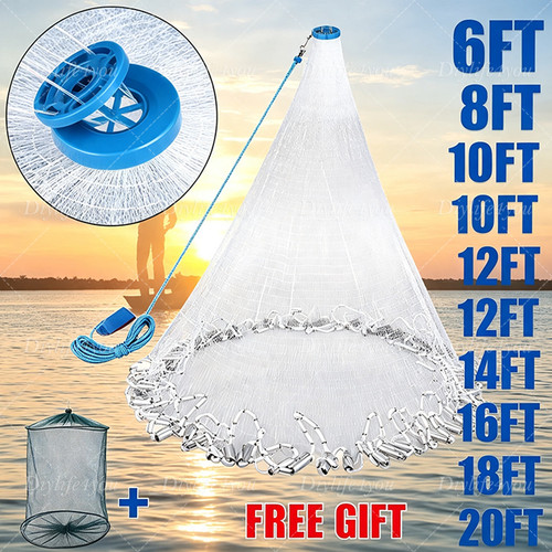16ft throw fishing - throw, net