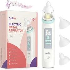 Baby Nasal Aspirator Rechargeable, Nuliie Electric Nose Sucker with 3 Sizes..212