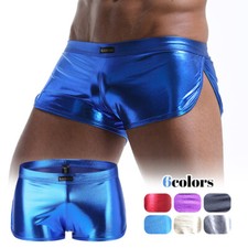 Wet Look Leather Men's Boxer