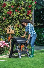 Work Table Sawhorse Workbench Kit Quick Clamps Holding Pegs Garage Shed DIY Wood