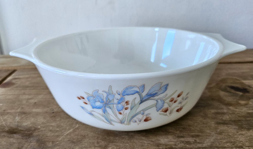 Pyrex blue iris flower - iris, design