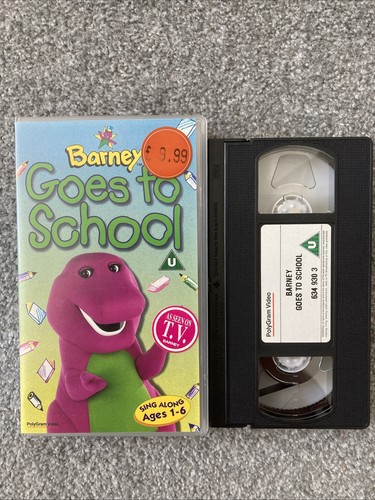 Barney goes school - goes, vhs