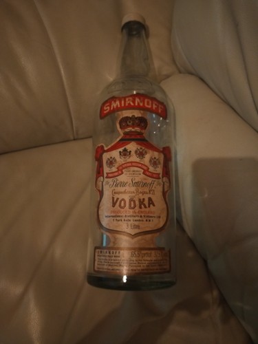 Vintage smirnoff large bottle - vintage,