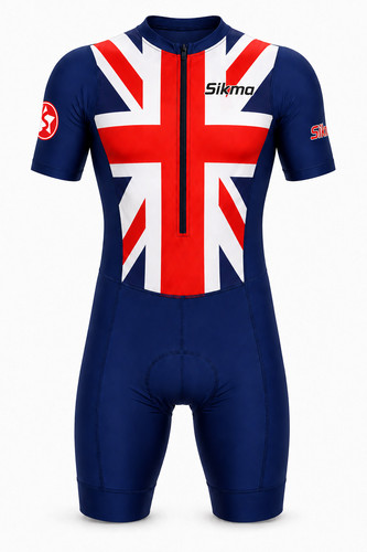 Men cycling skin suit flag - men, uk