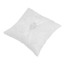 Lace Heart Double Ring Pillow