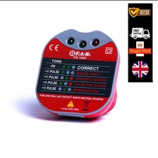 TIS 1000 Electrical 230V 13A Plug In Socket Tester With Sounder Buzzer