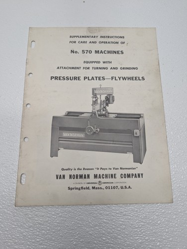 Van norman machine 570 - van,