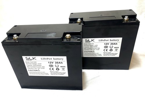 Pair 12v 20ah - 12v-, lithium