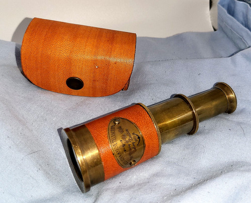 Vintage pocket small telescope - vintage,