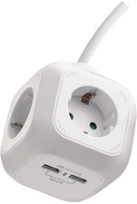 EMOS Schuko 4 Way USB Power