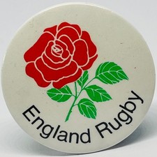 England Rugby Union Red Rose Vintage Lapel Pin Badge National Team Sport UK