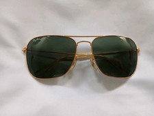 Vintage B&L Ray-Ban Caravan Arista Frames Green G-15 Lenses 58mm Lenses