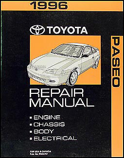 1996 toyota paseo - shop, manual