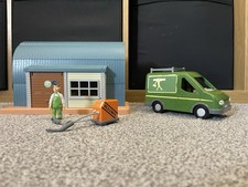 Fireman Sam Mike Flood Workshop, Van, Figure And Weldomatic