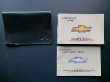 1997 Chevy Astro Van Owners Manual Guide Set With Case OEM