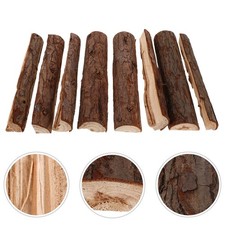  8 Pcs Log Decoration Decorative Logs for Garden Dried Wood Fire Pits