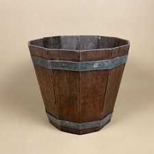 Antique Wooden Bucket with