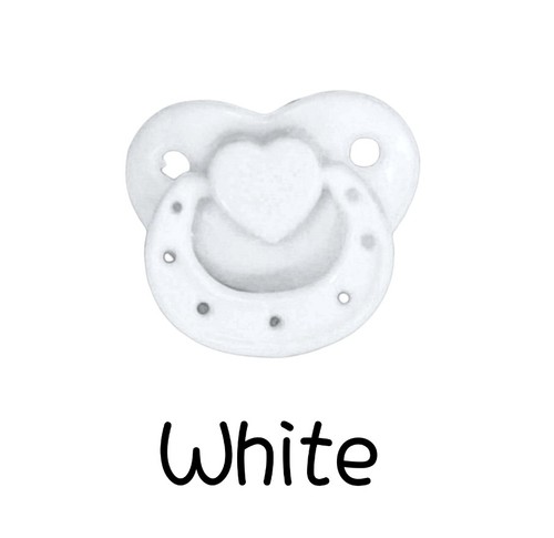 White micro preemie pacifier - micro,