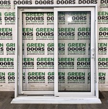 USED UPVC PATIO DOORS WHITE PVCU PLASTIC SLIDING PVC EXTERNAL EXTERIOR DOUBLE