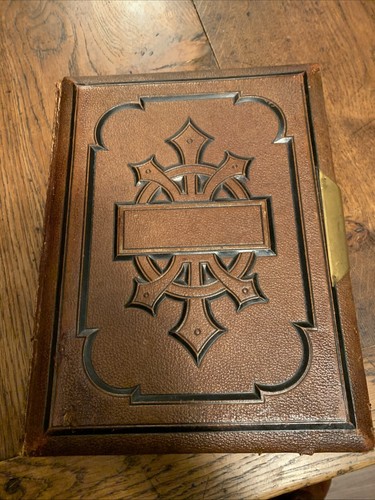 Antique photo album - photo, leather