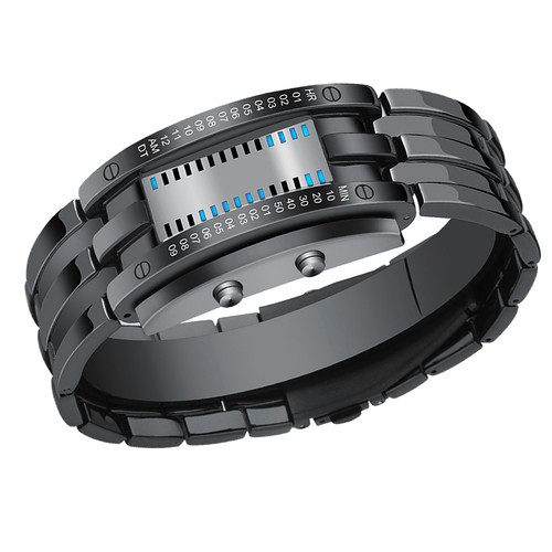 Mens binary watch - mens,