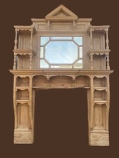 V LARGE VICTORIAN PINE ANTIQUE