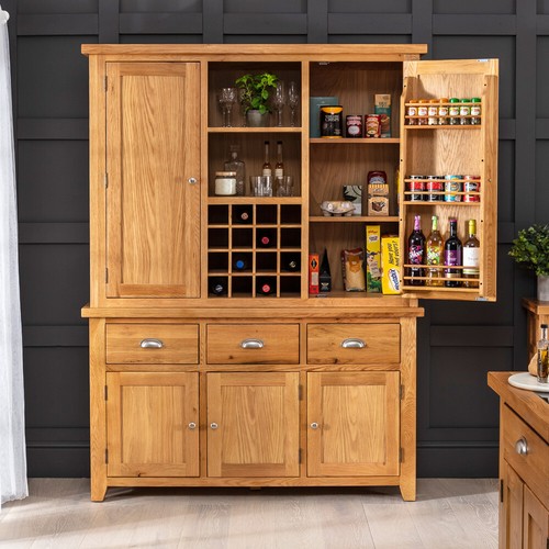 Cheshire pantry cupboard - cupboard, oak