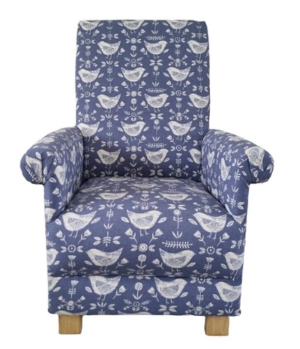 Armchair blue white - white, fryetts
